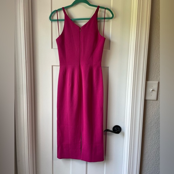 NWOT Dress the Population Iris Midi Dress in Bright Fuschia Size XS - Picture 8 of 8